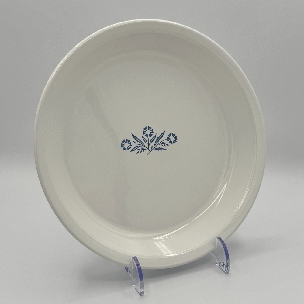 Corning Ware Blue Cornflower Pie Plate 9" P-309 Oven Bake Dish Cottagecore